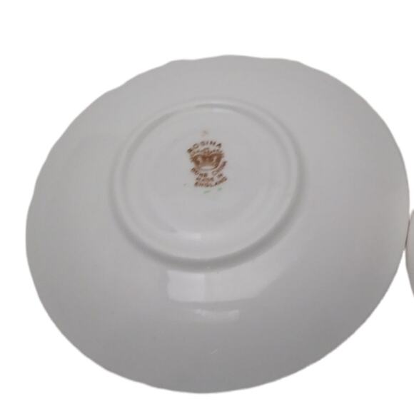 Rosina Bone China #4902A Teacup And Saucer Set England - Picture 4 of 8